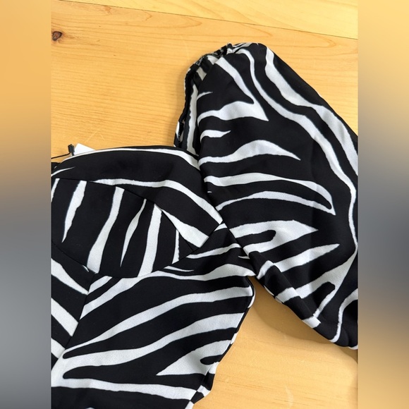 NWT Steve Madden Nicole Zebra Print Festival Gorpcore Goth Summer Mini Dress - Picture 7 of 11